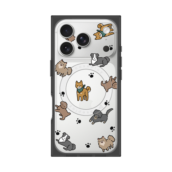 Premium Square Case with MagSafe［ Original - CASEPLAY Dog All-over Pattern - color ］