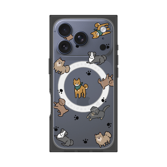 Premium Square Case with MagSafe［ Original - CASEPLAY Dog All-over Pattern - color ］