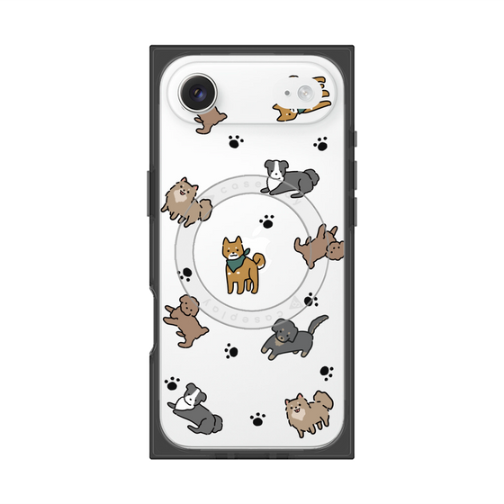 Premium Square Case with MagSafe［ Original - CASEPLAY Dog All-over Pattern - color ］