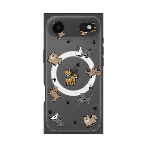 Premium Square Case with MagSafe［ Original - CASEPLAY Dog All-over Pattern - color ］