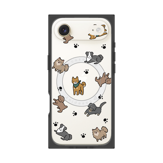 Premium Square Case with MagSafe［ Original - CASEPLAY Dog All-over Pattern - color ］