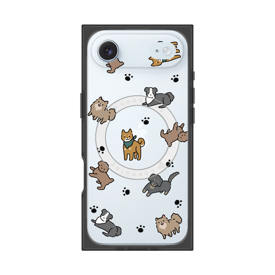 Premium Square Case with MagSafe［ Original - CASEPLAY Dog All-over Pattern - color ］