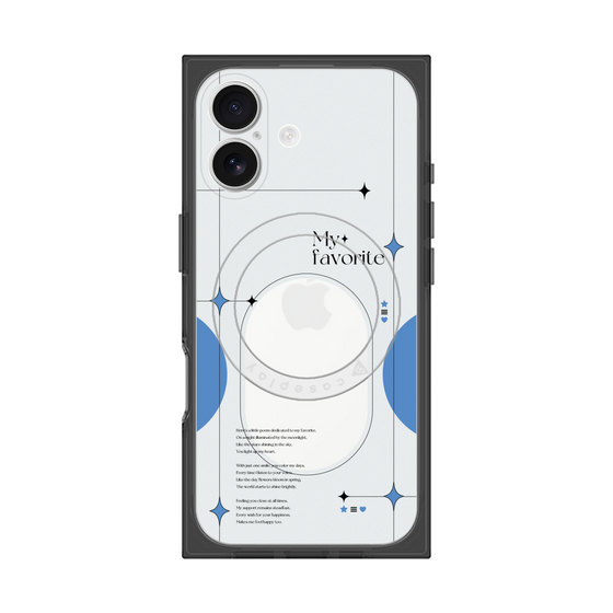 Premium Square Case with MagSafe［ Original - Instax Case - Blue ］