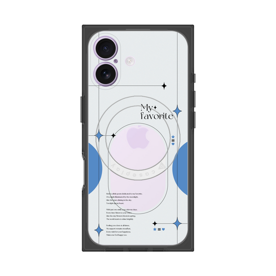 Premium Square Case with MagSafe［ Original - Instax Case - Blue ］