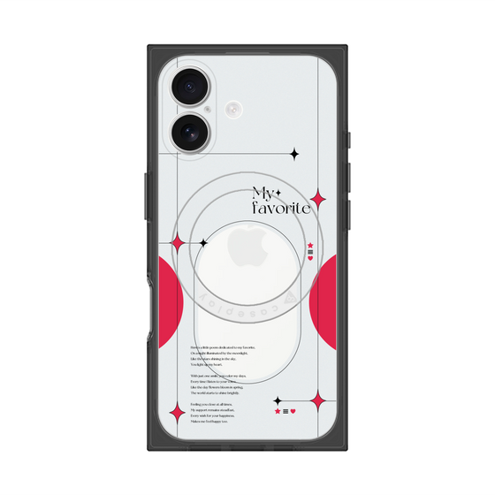 Premium Square Case with MagSafe［ Original - Instax Case - Red ］