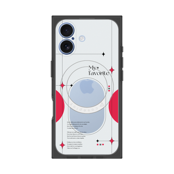 Premium Square Case with MagSafe［ Original - Instax Case - Red ］