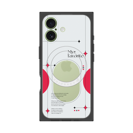 Premium Square Case with MagSafe［ Original - Instax Case - Red ］