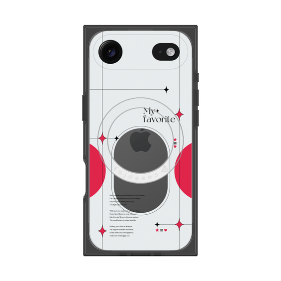 Premium Square Case with MagSafe［ Original - Instax Case - Red ］