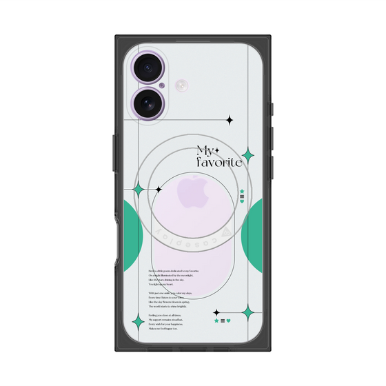 Premium Square Case with MagSafe［ Original - Instax Case - Green ］