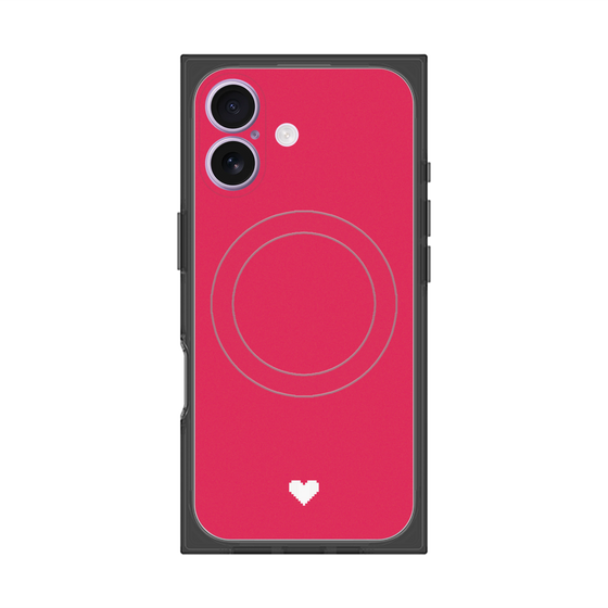 Premium Square Case with MagSafe［ Original - Favorite Color Heart - Red ］