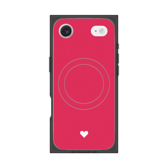 Premium Square Case with MagSafe［ Original - Favorite Color Heart - Red ］