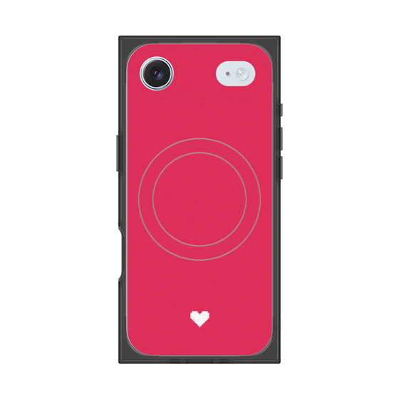 Premium Square Case with MagSafe［ Original - Favorite Color Heart - Red ］