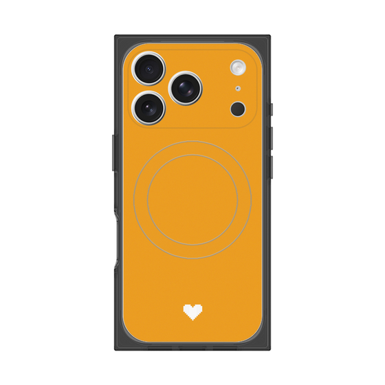 Premium Square Case with MagSafe［ Original - Favorite Color Heart - Orange ］