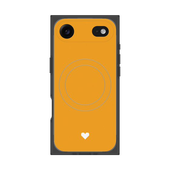 Premium Square Case with MagSafe［ Original - Favorite Color Heart - Orange ］