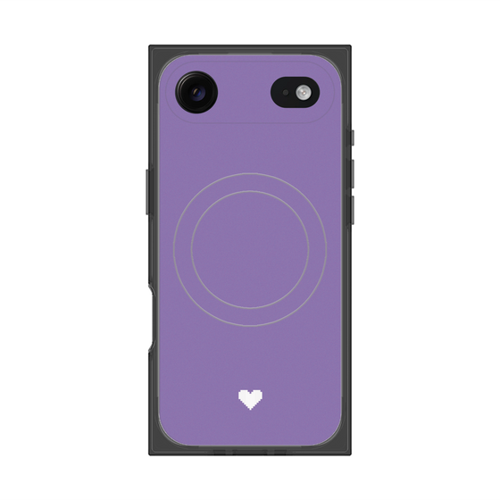Premium Square Case with MagSafe［ Original - Favorite Color Heart - Purple ］