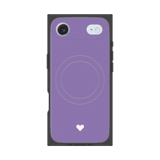 Premium Square Case with MagSafe［ Original - Favorite Color Heart - Purple ］