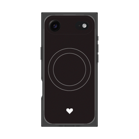 Premium Square Case with MagSafe［ Original - Favorite Color Heart - Black ］