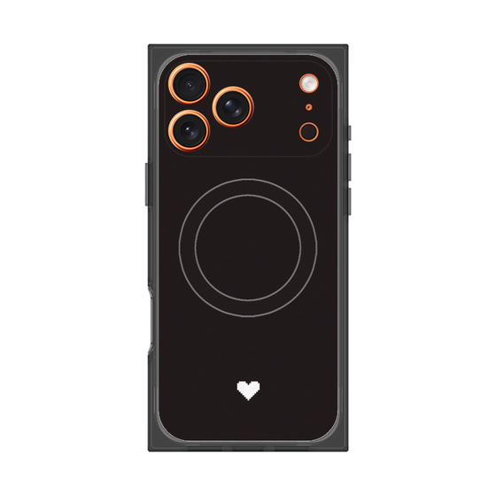 Premium Square Case with MagSafe［ Original - Favorite Color Heart - Black ］