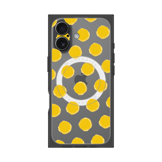 Premium Square Case with MagSafe［ Original - Favorite Color Polka Dots - Yellow ］