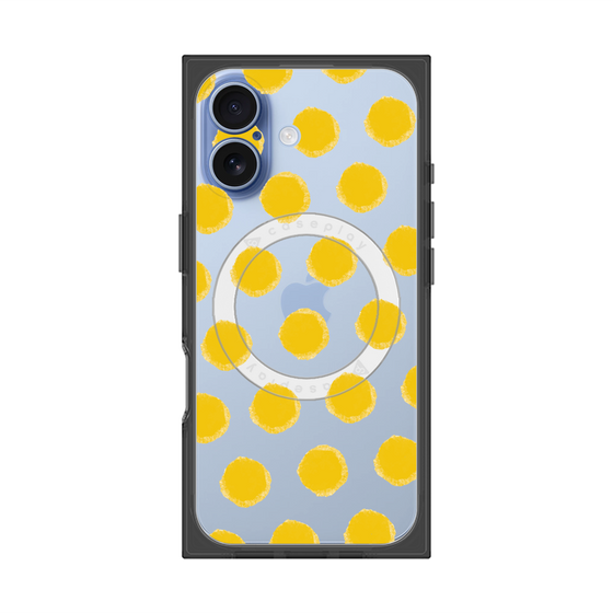 Premium Square Case with MagSafe［ Original - Favorite Color Polka Dots - Yellow ］