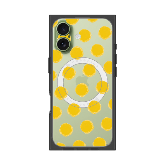 Premium Square Case with MagSafe［ Original - Favorite Color Polka Dots - Yellow ］