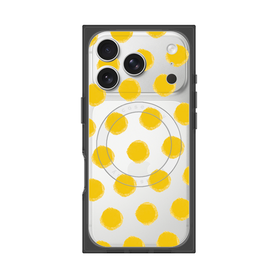 Premium Square Case with MagSafe［ Original - Favorite Color Polka Dots - Yellow ］
