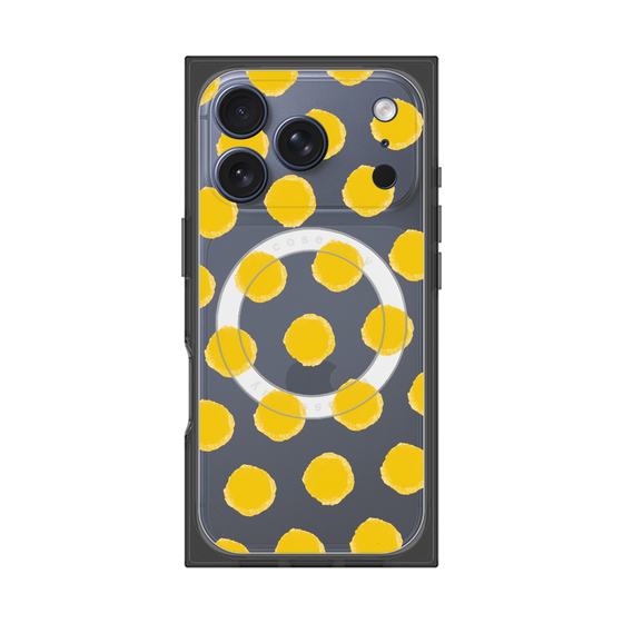 Premium Square Case with MagSafe［ Original - Favorite Color Polka Dots - Yellow ］