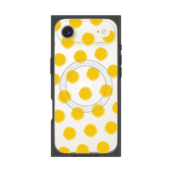 Premium Square Case with MagSafe［ Original - Favorite Color Polka Dots - Yellow ］