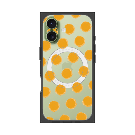Premium Square Case with MagSafe［ Original - Favorite Color Polka Dots - Orange ］