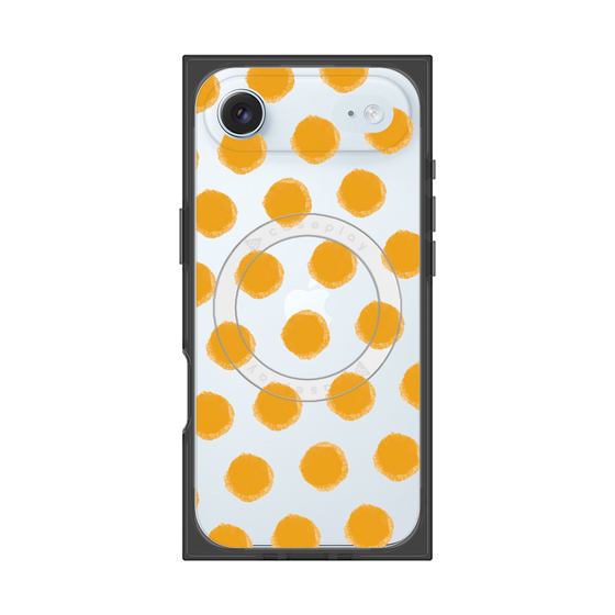 Premium Square Case with MagSafe［ Original - Favorite Color Polka Dots - Orange ］