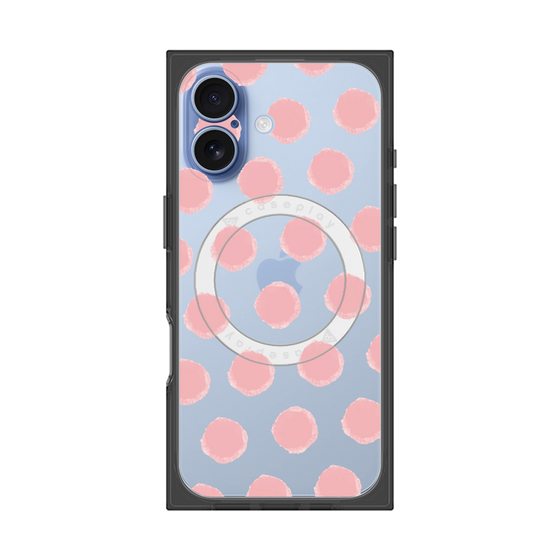 Premium Square Case with MagSafe［ Original - Favorite Color Polka Dots - Pink ］
