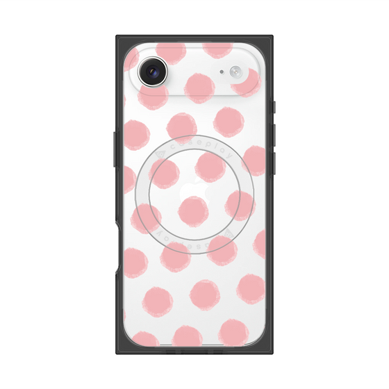 Premium Square Case with MagSafe［ Original - Favorite Color Polka Dots - Pink ］