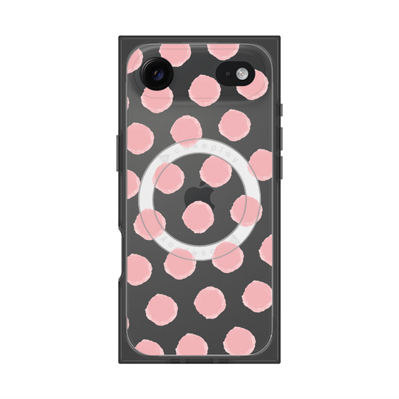 Premium Square Case with MagSafe［ Original - Favorite Color Polka Dots - Pink ］
