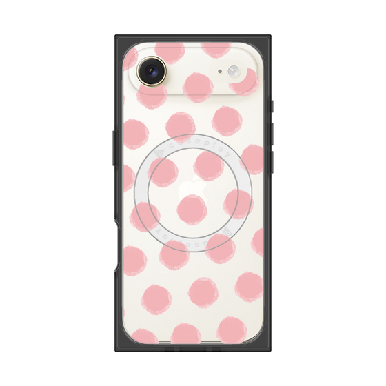 Premium Square Case with MagSafe［ Original - Favorite Color Polka Dots - Pink ］
