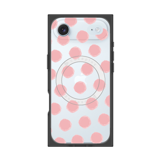 Premium Square Case with MagSafe［ Original - Favorite Color Polka Dots - Pink ］