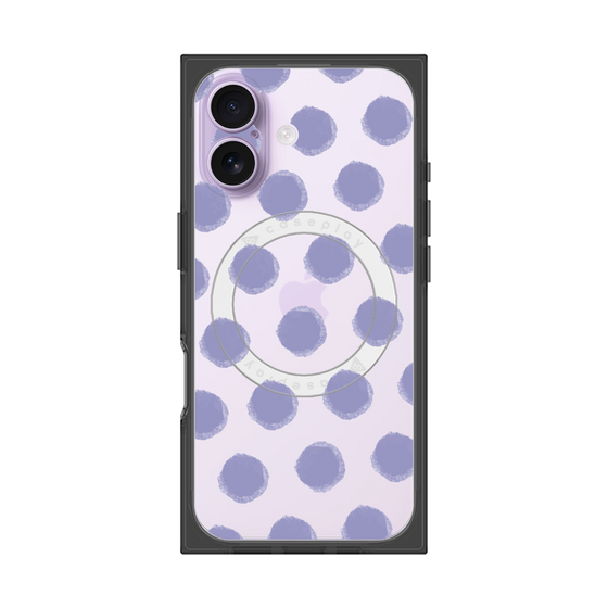 Premium Square Case with MagSafe［ Original - Favorite Color Polka Dots - Purple ］