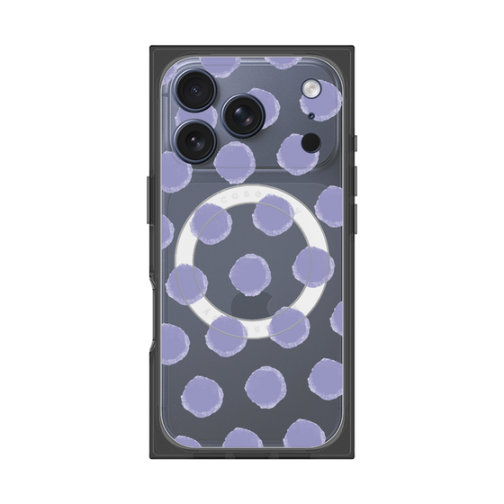 Premium Square Case with MagSafe［ Original - Favorite Color Polka Dots - Purple ］