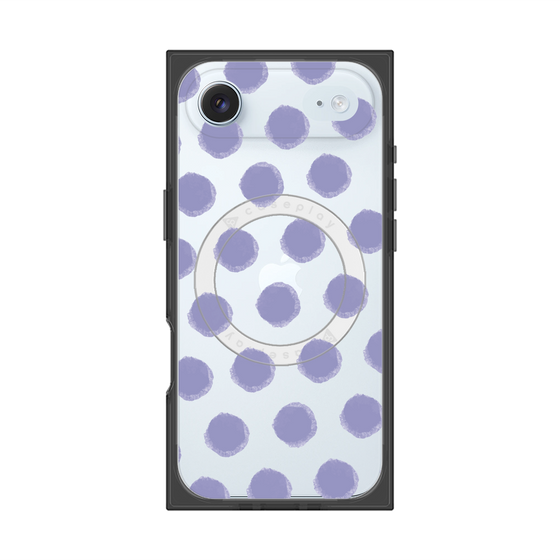 Premium Square Case with MagSafe［ Original - Favorite Color Polka Dots - Purple ］