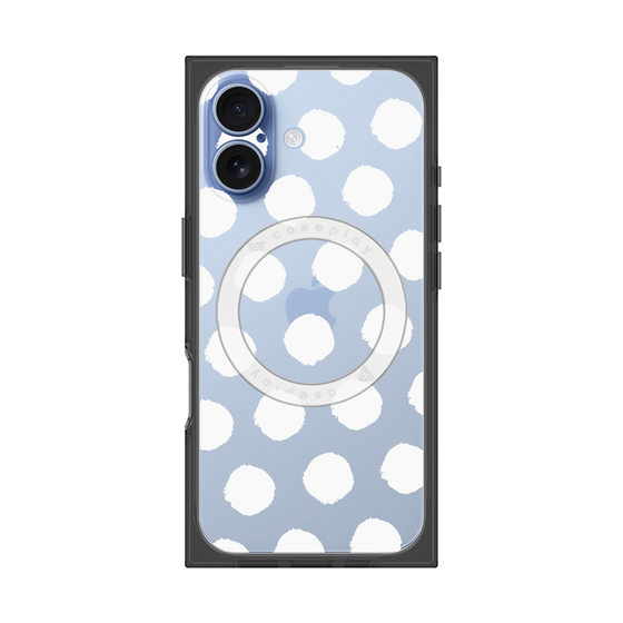 Premium Square Case with MagSafe［ Original - Favorite Color Polka Dots - White ］