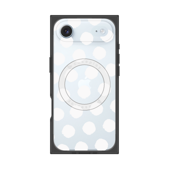 Premium Square Case with MagSafe［ Original - Favorite Color Polka Dots - White ］