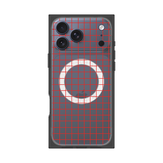 Premium Square Case with MagSafe［ Original - Favorite Color Check - Red ］
