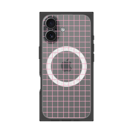 Premium Square Case with MagSafe［ Original - Favorite Color Check - Pink ］