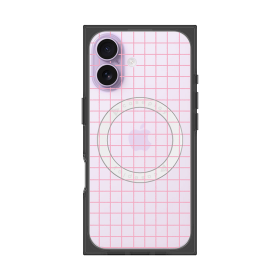Premium Square Case with MagSafe［ Original - Favorite Color Check - Pink ］