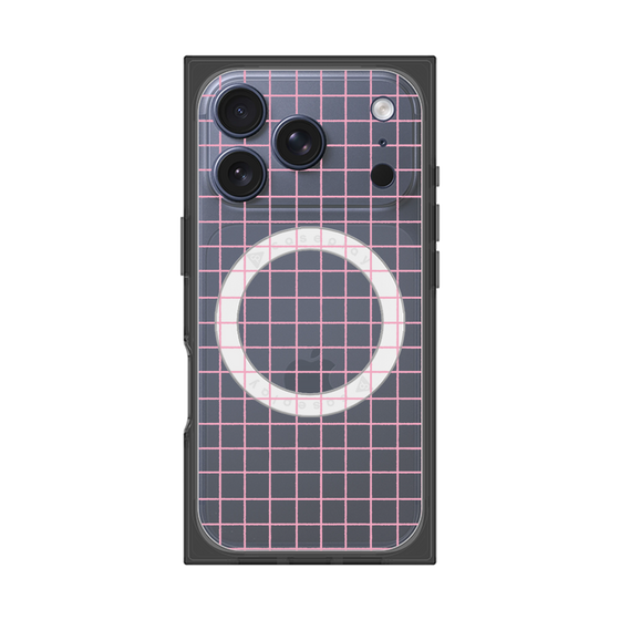 Premium Square Case with MagSafe［ Original - Favorite Color Check - Pink ］