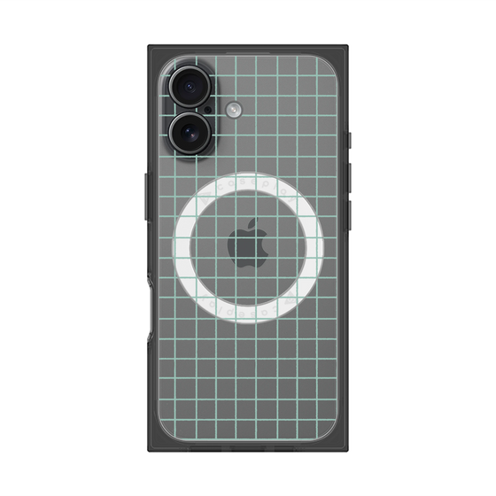 Premium Square Case with MagSafe［ Original - Favorite Color Check - Green ］