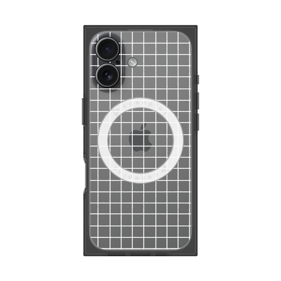 Premium Square Case with MagSafe［ Original - Favorite Color Check - White ］