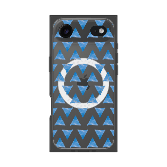 Premium Square Case with MagSafe［ Original - Favorite Color Triangle - Blue ］