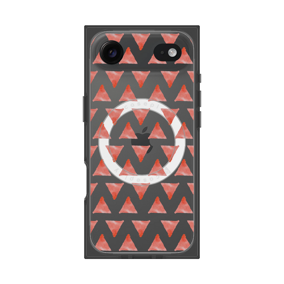 Premium Square Case with MagSafe［ Original - Favorite Color Triangle - Red ］