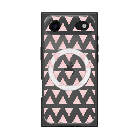 Premium Square Case with MagSafe［ Original - Favorite Color Triangle - Pink ］