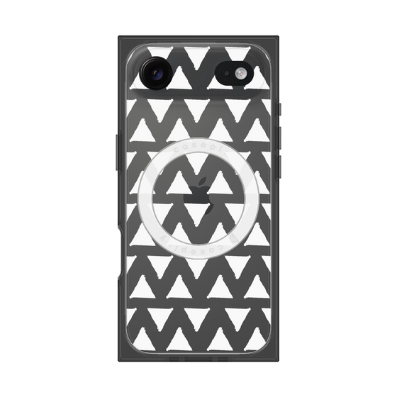 Premium Square Case with MagSafe［ Original - Favorite Color Triangle - White ］